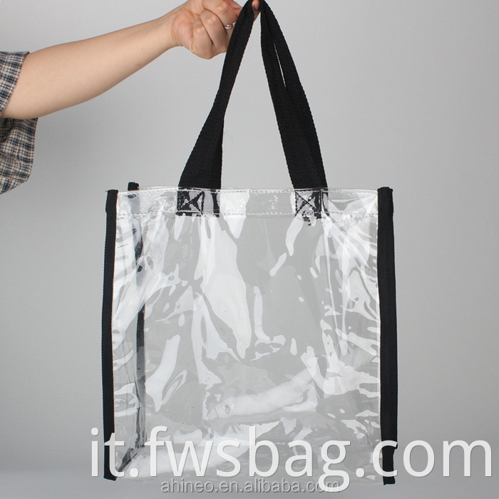 Simple Design Football Stadium Approvato Large Shopping PVC Shopping Shopping Pvc Tote Bag